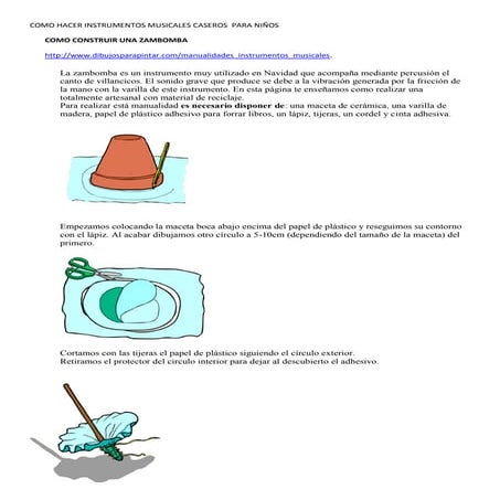 Como hacer instrumentos musicales caseros  