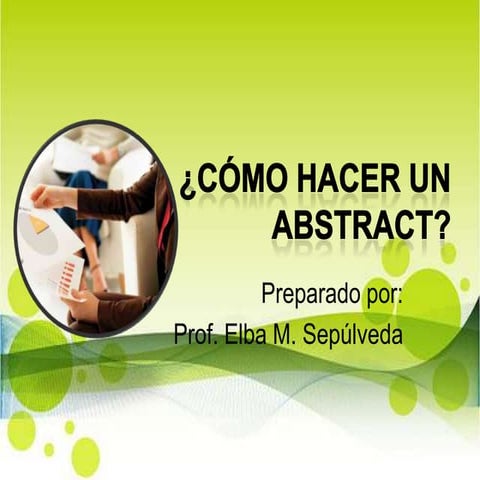 Como hacer un abstract