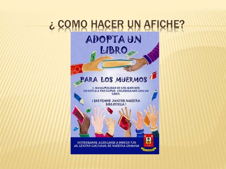 Como hacer un afiche