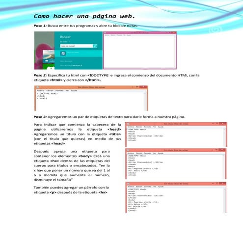 Como hacer una página web