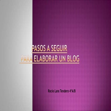 Como hacer un blog