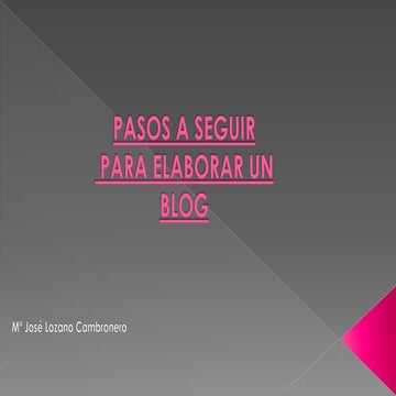 Como hacer un blog 