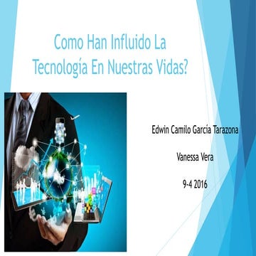 Como han influido la tecnología en nuestras vidas | PPTX
