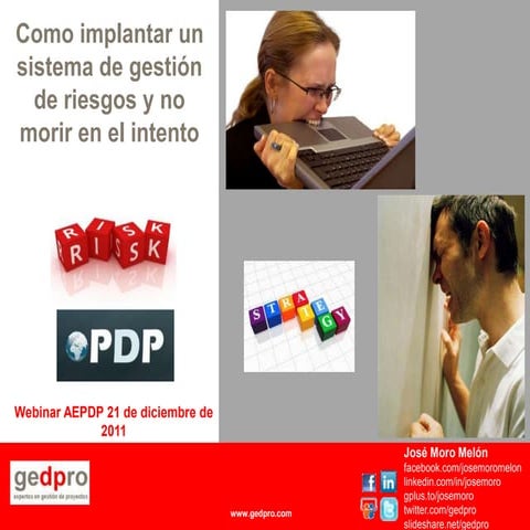 Como implantar un sistema de gestion de riesgos y no morir en el ...
