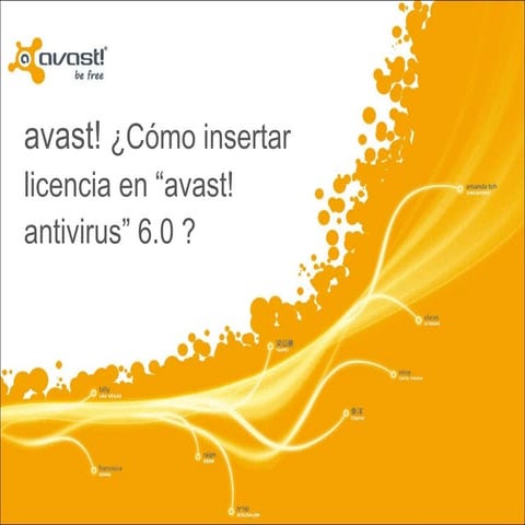 Como insertar licencia de avast antivirus 6.0