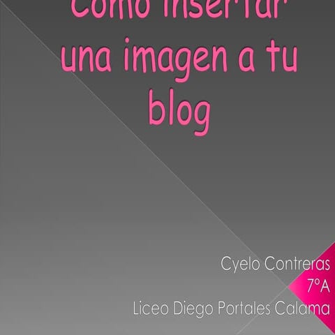 Como insertar una imagen a tu blog