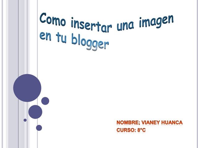 Como insertar una imagen en tu blogger