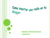 Como insertar una radio en tu blogger