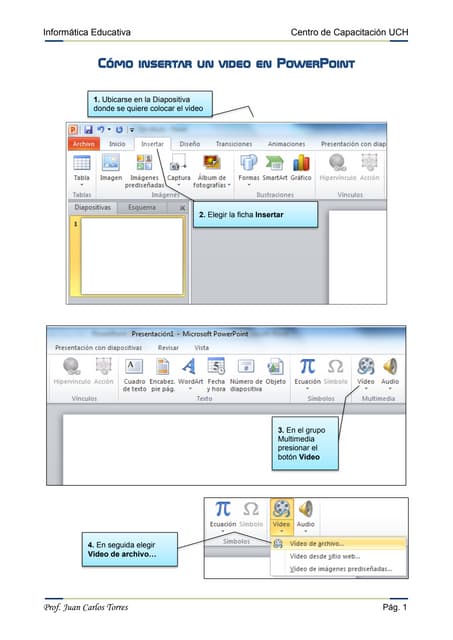 Como Insertar Un Video En Power Point