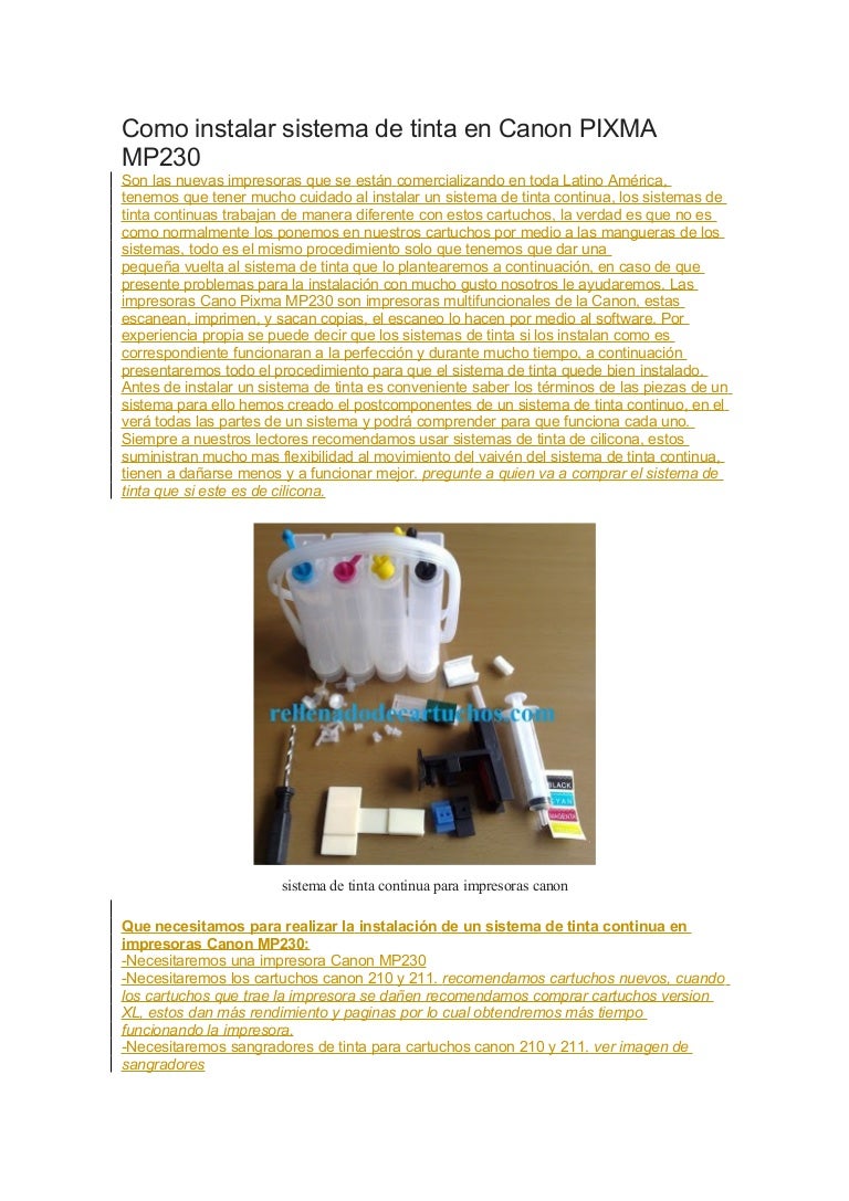 Como instalar sistema continuo