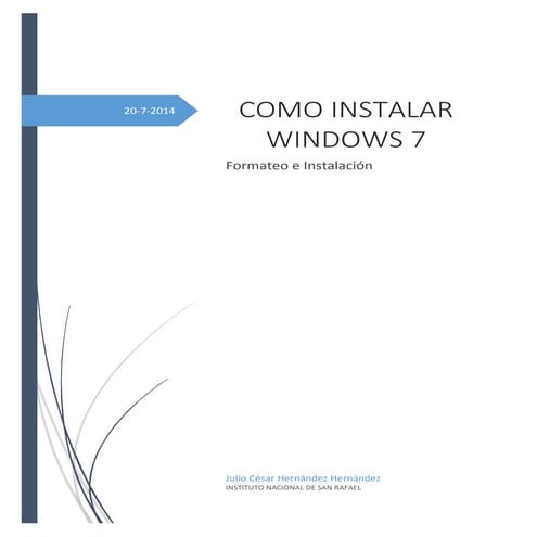 Como instalar windows 7