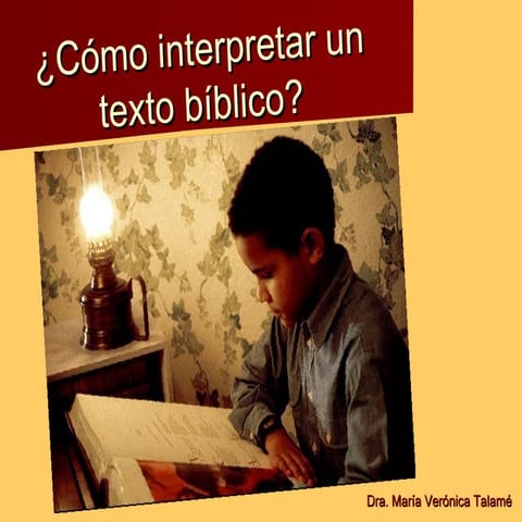 ¿Como interpretar un texto bíblico? - módulo 2 | PPT