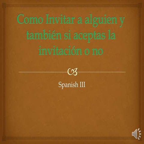 Como invitar (Spanish) 