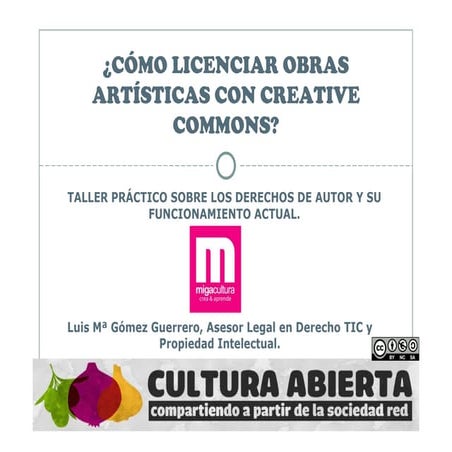 Cómo licenciar obras artísticas con Creative Commons