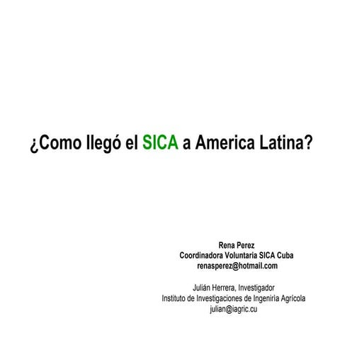1182-Como llegó el SICA a America Latina