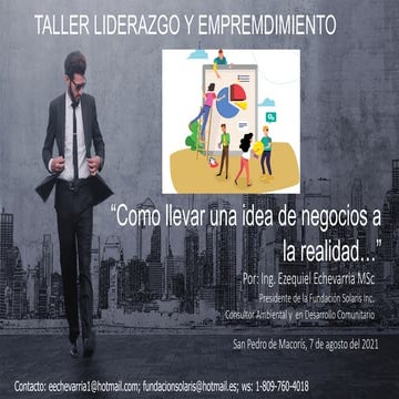 Como llevar tu idea de negocios a la realidad