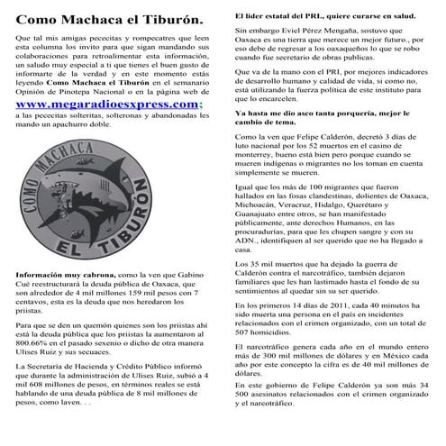 Como machaca el tiburon