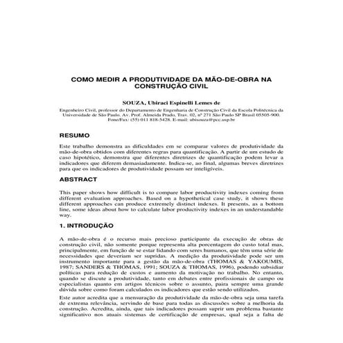 Como medir produtividade   entac