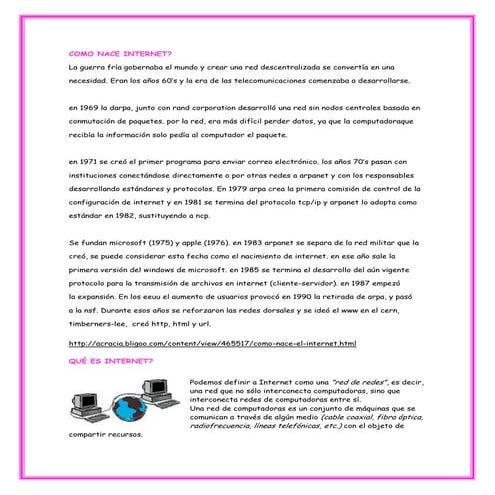 Como nace internet