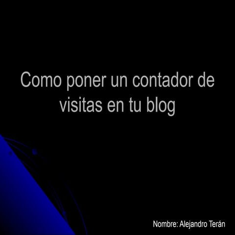 Como poner un contador de visitas en tu