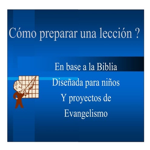 Como preparar una lección