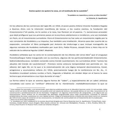 Como quien no quiere la cosa... (v. lucas)