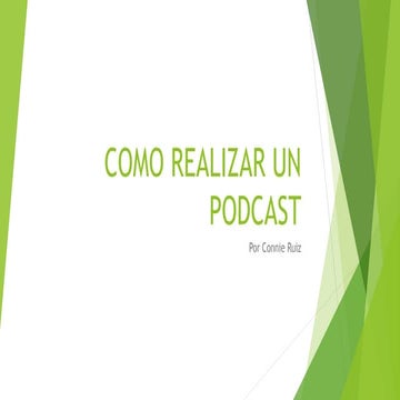 Como realizar un podcast