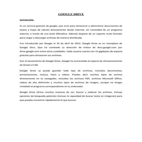 Como registrarse en google drive