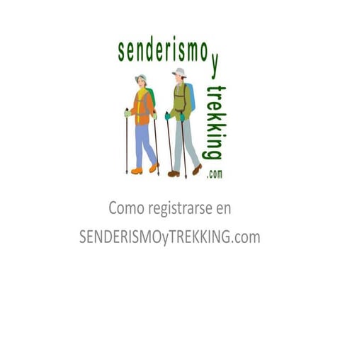 Como registrarsesenderismoytrekking