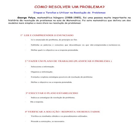 Como resolver problemas (1)