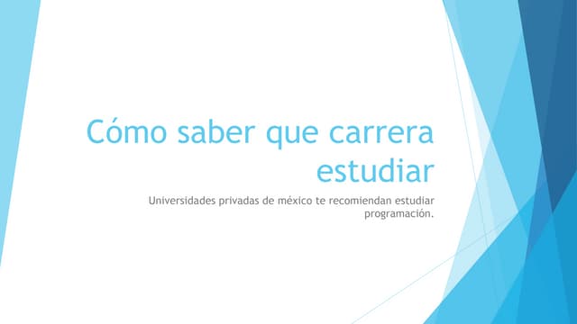 Como saber que carrera estudiar: Porque  estudiar programación.