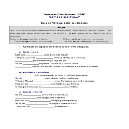 Como se escreve: sse ou se? | PDF