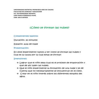 ¿Como se forman las nubes?