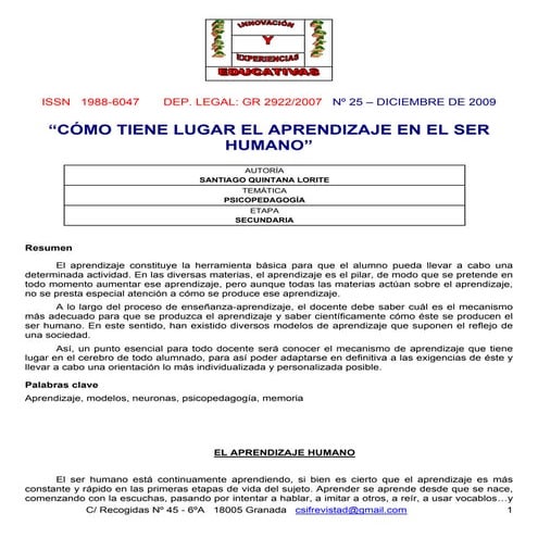 Como se logra el aprendizaje