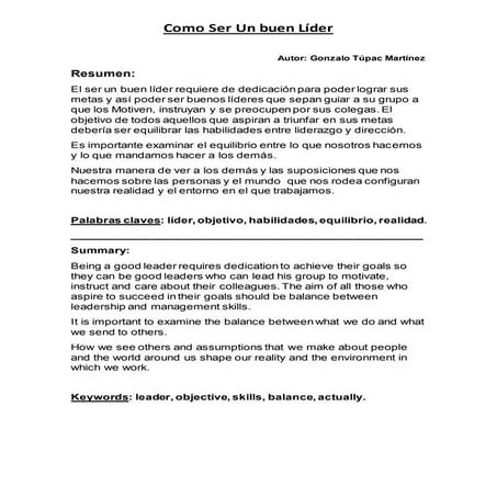 Como ser un buen lider