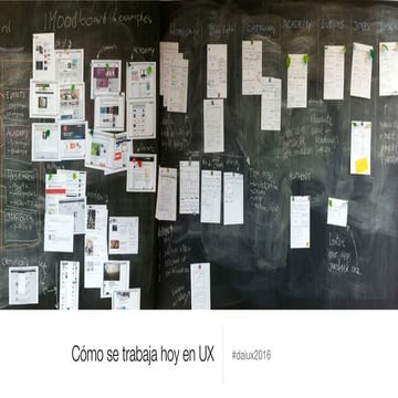 ¿Como se trabaja hoy en ux?