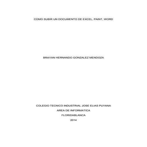 Como subir un documento de excel,paint, word al blog