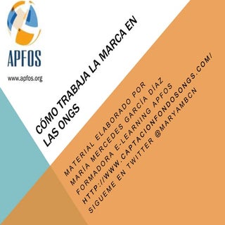 Cómo trabajar la marca en las ongs