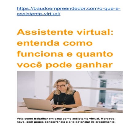 Como trabalhar como assistente virtual / Secretariado remoto ...