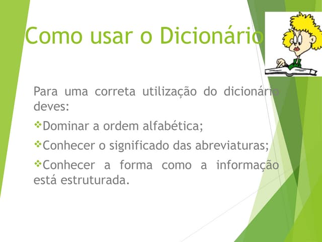 Como usar o dicionário