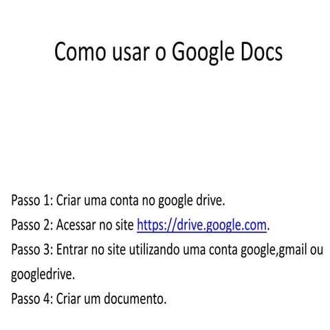 COMO USAR O GOOGLE DOCS visual data 3