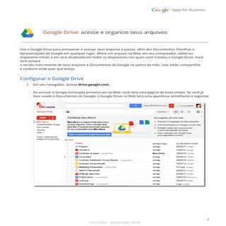 Como usar o google drive