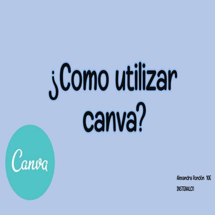 Como utilizar Canva