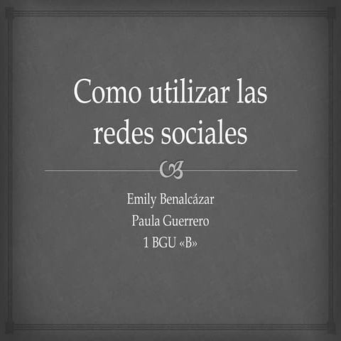 Como utilizar las redes sociales emi y npau