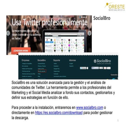 Introducción a SocialBro
