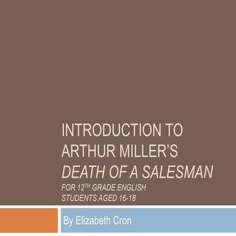 Introduction to Death of a Salesman