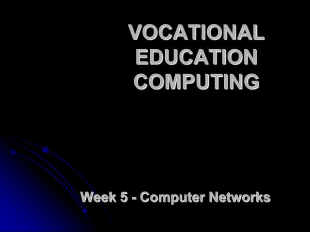 Computing - Networks