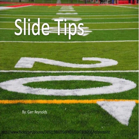 Garr Reynolds top 10 slides presentation