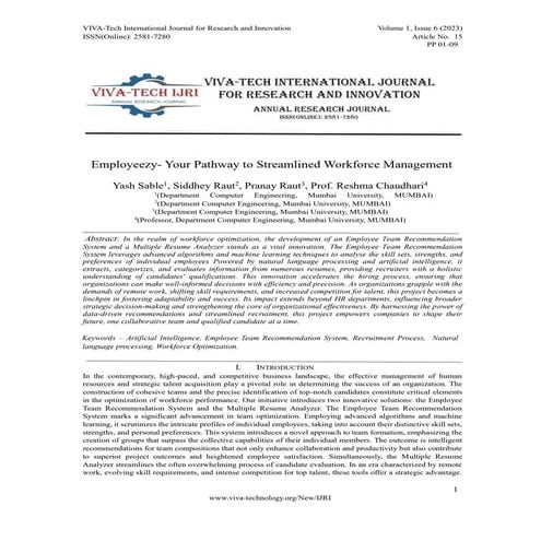 Employeezy- Your Pathway to Streamlined Workforce Management