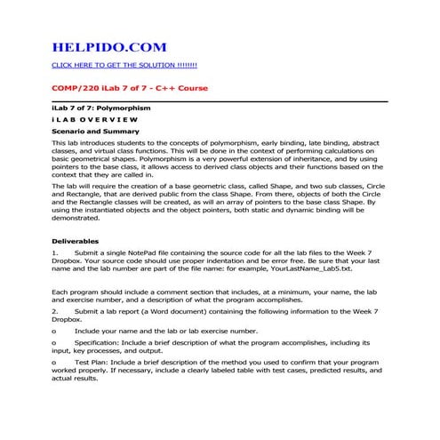 Comp 220 ilab 7 of 7